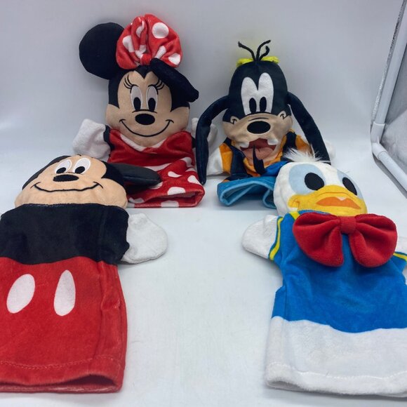 Disney Baby Mickey Mouse Minnie Goofy Donald Duck Hand Puppets Melissa &Doug 11” - Picture 2 of 4